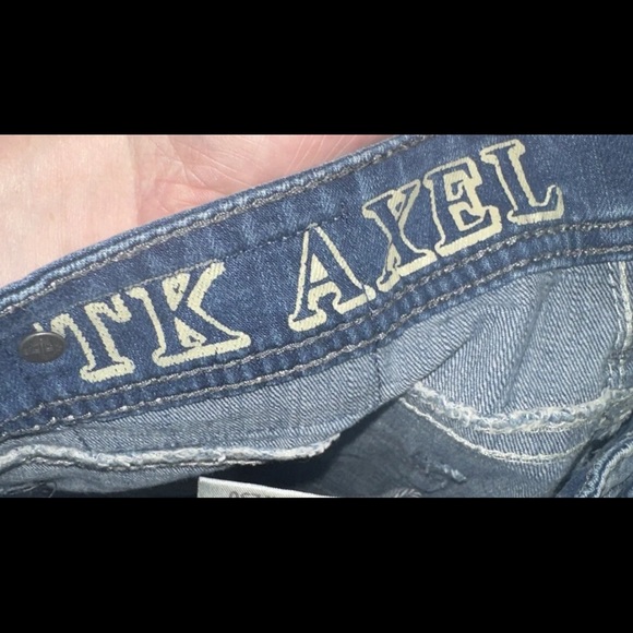 TK Axel Slim Straight Jeans Men's 34 x 30 Blue Stretch Denim - Picture 4 of 5